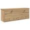 vidaXL Wall-Mounted Coat Rack with Shelf Wall-mounted with Storage with Door Artisan oak 80 x 20 x 30 cm