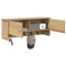 vidaXL Wall-Mounted Coat Rack with Shelf Wall-mounted with Storage with Door Artisan oak 80 x 20 x 30 cm