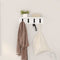 vidaXL Wall-Mounted Coat Rack with Shelf Wall-mounted White 40 x 10.5 x 10.5 cm
