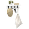 vidaXL Wall-Mounted Coat Rack with Shelf Wall-mounted White 40 x 10.5 x 10.5 cm