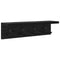 vidaXL Wall-Mounted Coat Rack with Shelf Black oak 40 x 10.5 x 10.5 cm