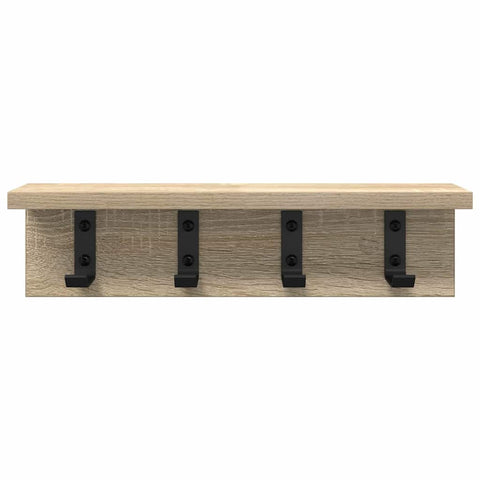 vidaXL Wall-Mounted Coat Rack Sonoma oak 40 x 10.5 x 10.5 cm