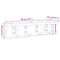 vidaXL Wall-Mounted Coat Rack Sonoma oak 40 x 10.5 x 10.5 cm