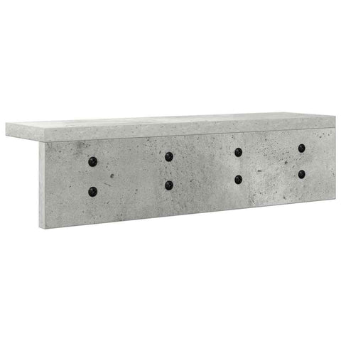 vidaXL Wall-Mounted Coat Rack Concrete grey 40 x 10.5 x 10.5 cm