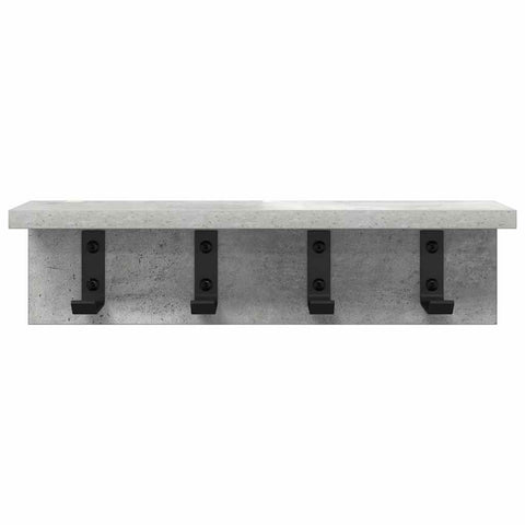 vidaXL Wall-Mounted Coat Rack Concrete grey 40 x 10.5 x 10.5 cm