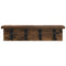 vidaXL Wall-Mounted Coat Rack Smoked oak 40 x 10.5 x 10.5 cm