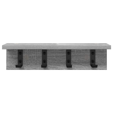 vidaXL Wall-Mounted Coat Rack Grey sonoma 40 x 10.5 x 10.5 cm