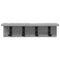 vidaXL Wall-Mounted Coat Rack Grey sonoma 40 x 10.5 x 10.5 cm