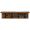 vidaXL Wall-Mounted Coat Rack with Shelf Old wood 40 x 10.5 x 10.5 cm