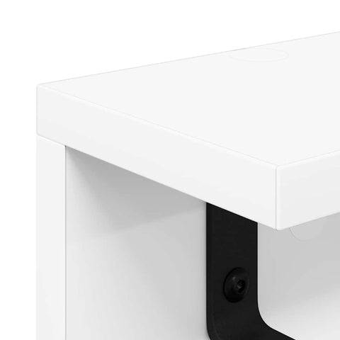 vidaXL Wall-Mounted Coat Rack with Shelf Wall-mounted White 60 x 10.5 x 10.5 cm