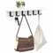 vidaXL Wall-Mounted Coat Rack with Shelf Wall-mounted White 60 x 10.5 x 10.5 cm