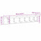 vidaXL Wall-Mounted Coat Rack with Shelf Wall-mounted White 60 x 10.5 x 10.5 cm