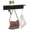 vidaXL Wall-Mounted Coat Rack with Shelf Black oak 60 x 10.5 x 10.5 cm