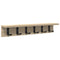 vidaXL Wall-Mounted Coat Rack Sonoma oak 60 x 10.5 x 10.5 cm