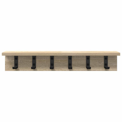 vidaXL Wall-Mounted Coat Rack Sonoma oak 60 x 10.5 x 10.5 cm