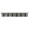 vidaXL Wall-Mounted Coat Rack Concrete grey 60 x 10.5 x 10.5 cm