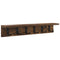 vidaXL Wall-Mounted Coat Rack Smoked oak 60 x 10.5 x 10.5 cm