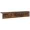 vidaXL Wall-Mounted Coat Rack Smoked oak 60 x 10.5 x 10.5 cm