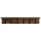 vidaXL Wall-Mounted Coat Rack Smoked oak 60 x 10.5 x 10.5 cm