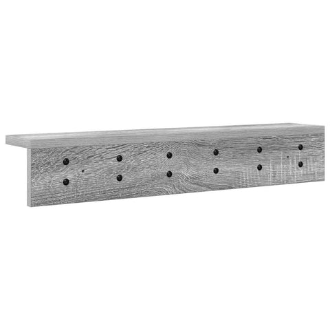 vidaXL Wall-Mounted Coat Rack Grey sonoma 60 x 10.5 x 10.5 cm