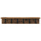 vidaXL Wall-Mounted Coat Rack with Shelf Old wood 60 x 10.5 x 10.5 cm
