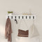 vidaXL Wall-Mounted Coat Rack with Shelf Wall-mounted White 80 x 10.5 x 10.5 cm