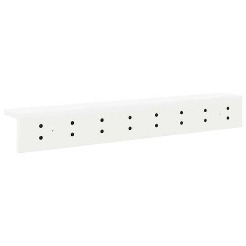 vidaXL Wall-Mounted Coat Rack with Shelf Wall-mounted White 80 x 10.5 x 10.5 cm