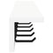 vidaXL Wall-Mounted Coat Rack with Shelf Wall-mounted White 80 x 10.5 x 10.5 cm