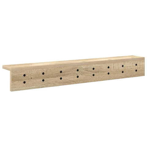 vidaXL Wall-Mounted Coat Rack Sonoma oak 80 x 10.5 x 10.5 cm