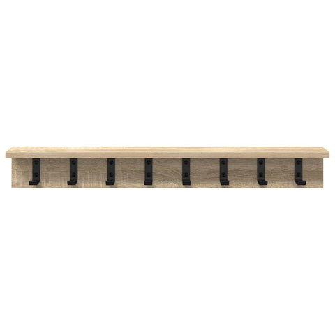 vidaXL Wall-Mounted Coat Rack Sonoma oak 80 x 10.5 x 10.5 cm