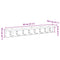 vidaXL Wall-Mounted Coat Rack Sonoma oak 80 x 10.5 x 10.5 cm