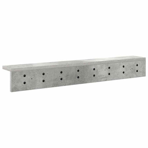 vidaXL Wall-Mounted Coat Rack Concrete grey 80 x 10.5 x 10.5 cm