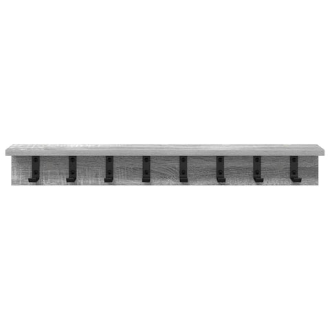 vidaXL Wall-Mounted Coat Rack Grey sonoma 80 x 10.5 x 10.5 cm