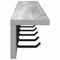 vidaXL Wall-Mounted Coat Rack Grey sonoma 80 x 10.5 x 10.5 cm