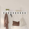 vidaXL Wall-Mounted Coat Rack with Shelf Wall-mounted White 100 x 10.5 x 10.5 cm