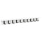 vidaXL Wall-Mounted Coat Rack with Shelf Wall-mounted White 100 x 10.5 x 10.5 cm