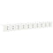 vidaXL Wall-Mounted Coat Rack with Shelf Wall-mounted White 100 x 10.5 x 10.5 cm