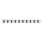 vidaXL Wall-Mounted Coat Rack with Shelf Wall-mounted White 100 x 10.5 x 10.5 cm