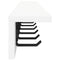 vidaXL Wall-Mounted Coat Rack with Shelf Wall-mounted White 100 x 10.5 x 10.5 cm