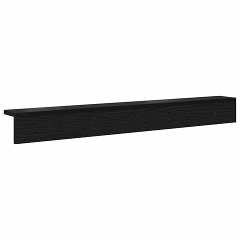 vidaXL Wall-Mounted Coat Rack Black oak 100 x 10.5 x 10.5 cm