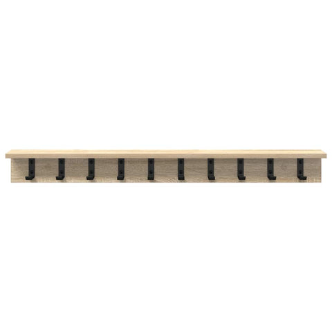 vidaXL Wall-Mounted Coat Rack Sonoma oak 100 x 10.5 x 10.5 cm