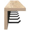 vidaXL Wall-Mounted Coat Rack Sonoma oak 100 x 10.5 x 10.5 cm