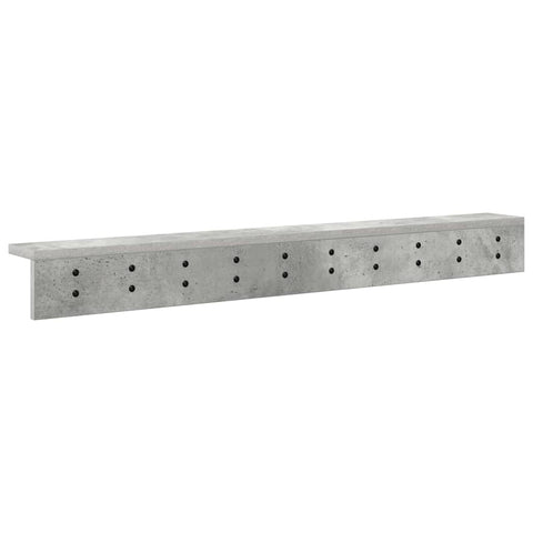 vidaXL Wall-Mounted Coat Rack Concrete grey 100 x 10.5 x 10.5 cm