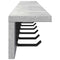 vidaXL Wall-Mounted Coat Rack Concrete grey 100 x 10.5 x 10.5 cm