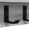 vidaXL Wall-Mounted Coat Rack Grey sonoma 100 x 10.5 x 10.5 cm