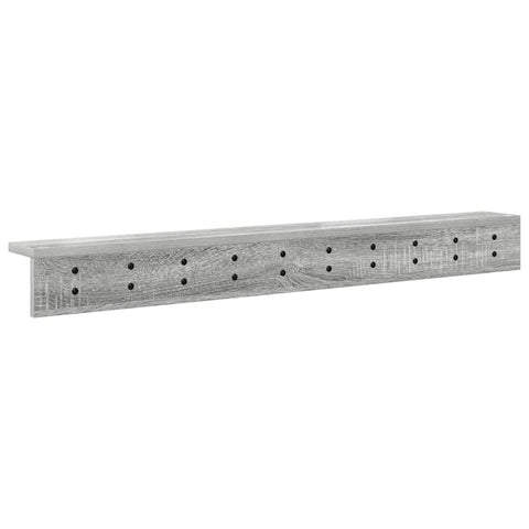 vidaXL Wall-Mounted Coat Rack Grey sonoma 100 x 10.5 x 10.5 cm