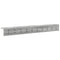 vidaXL Wall-Mounted Coat Rack Grey sonoma 100 x 10.5 x 10.5 cm