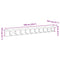 vidaXL Wall-Mounted Coat Rack Grey sonoma 100 x 10.5 x 10.5 cm