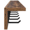vidaXL Wall-Mounted Coat Rack with Shelf Old wood 100 x 10.5 x 10.5 cm