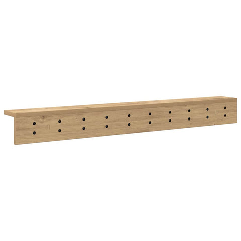 vidaXL Wall-Mounted Coat Rack Artisan oak 100 x 10.5 x 10.5 cm